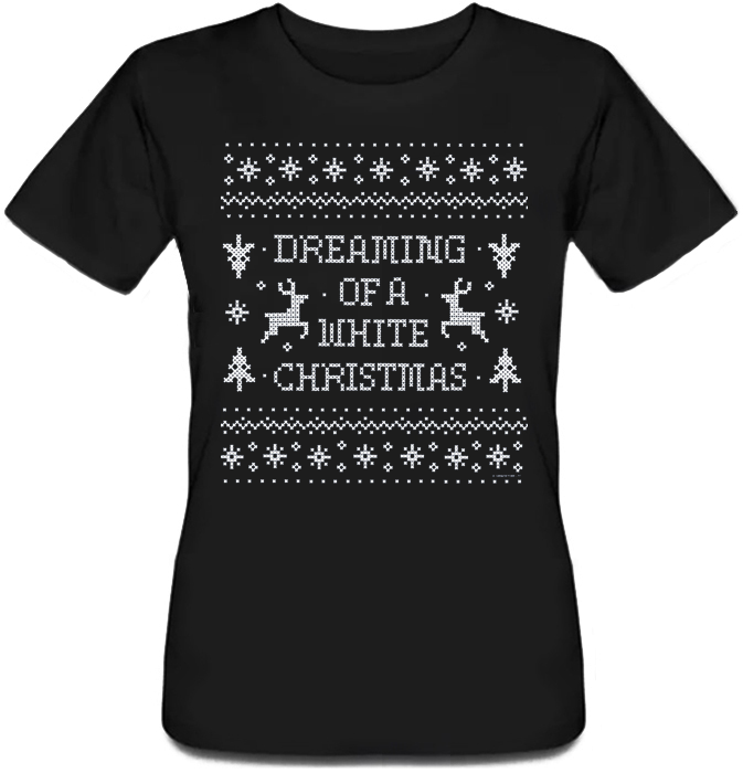 

Женская футболка Fat Cat Dreaming Of A White Christmas (чёрная) XXL 42640