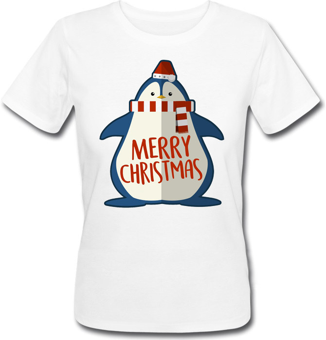 

Женская футболка Fat Cat Penguin Merry Christmas (белая)  41903, Женская футболка Fat Cat Penguin Merry Christmas (белая) XS 41903