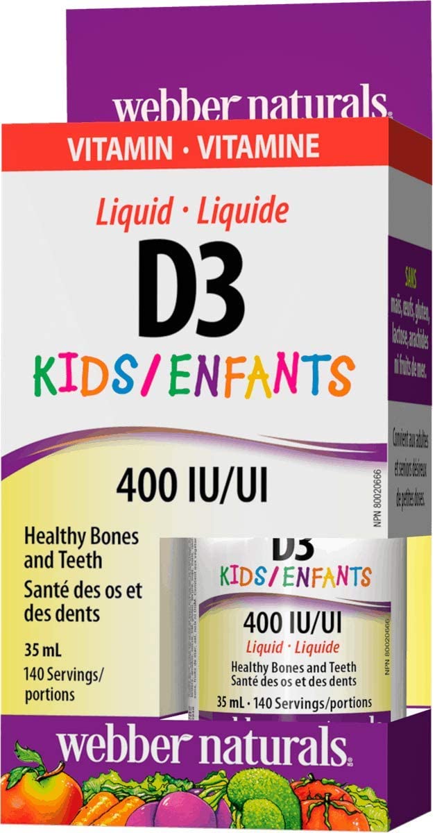 

Витамины Webber Naturals Vitamin D3 400 IU Kids 25 мл (4384303471)