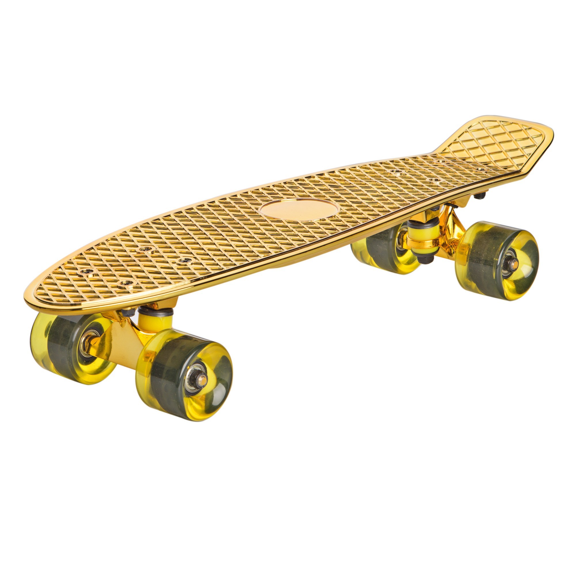 

Скейт круизер(пенни борд) Candy 22″ Gold/True Yellow сборка в Украине