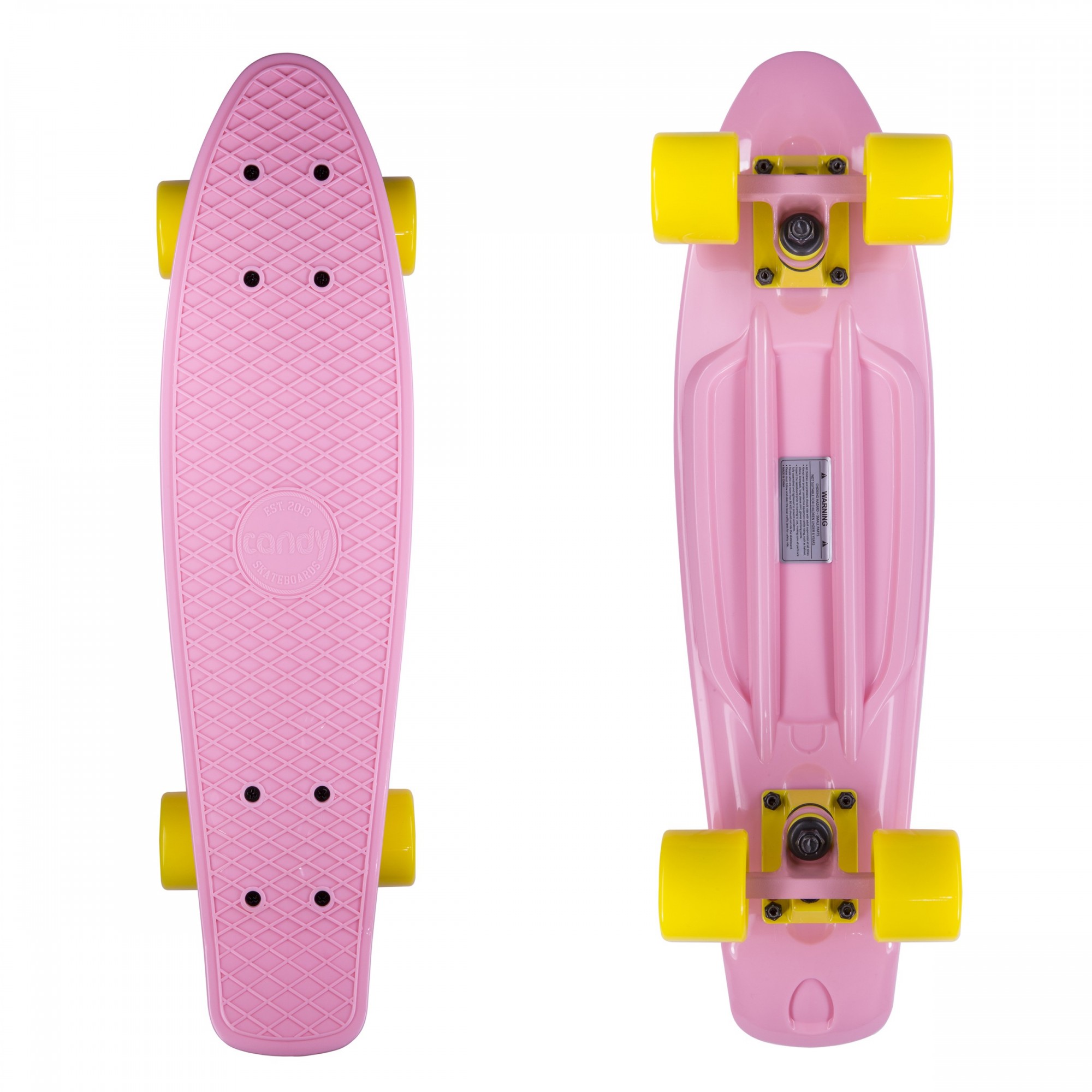 

Скейт круизер(пенни борд) Candy 22″Pastel Pink/Yellow сборка в Украине