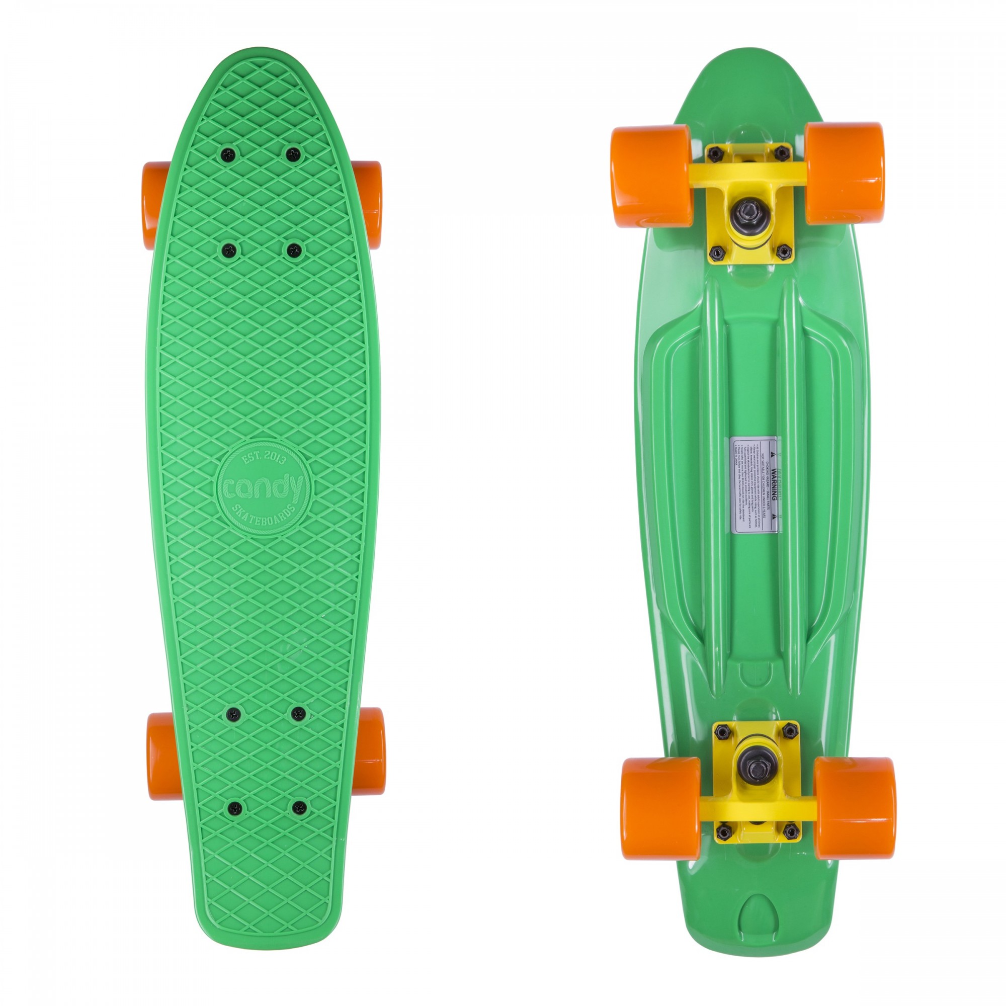 

Скейт круизер(пенни борд) Candy 22″ Green/Orange сборка в Украине