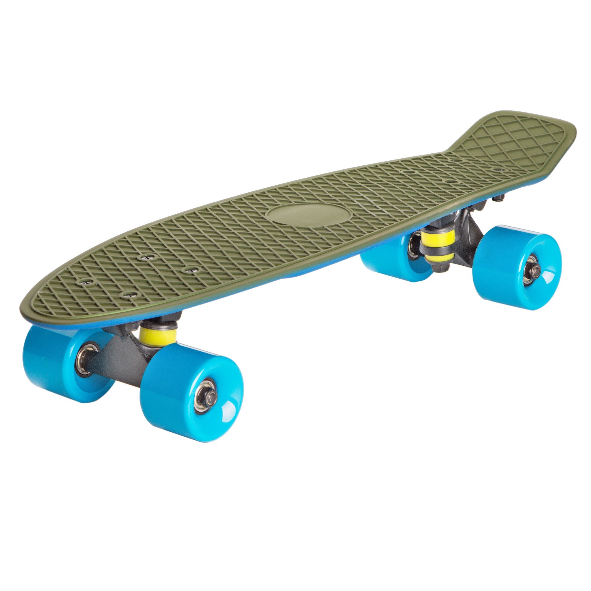 

Скейт круизер(пенни борд) Candy 22″ Top Haki/Bottom Blue сборка в Украине