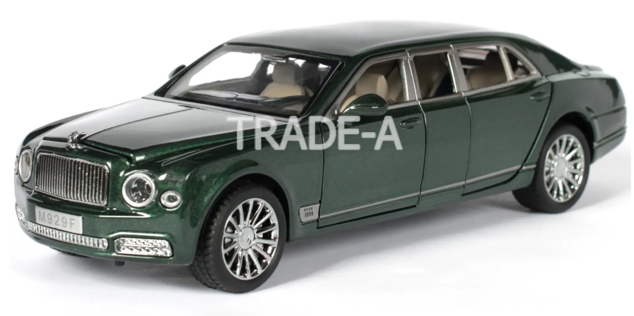 

Машинка Автопром 7694 Bentley Mulsanne Grand Limousine 1:26 зеленый