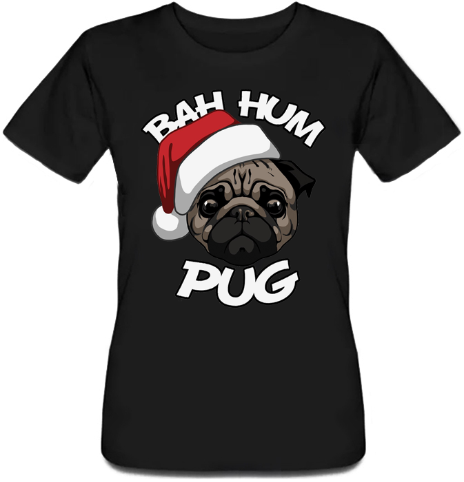 

Женская футболка Fat Cat Bah Hum Pug (чёрная)  42969, Женская футболка Fat Cat Bah Hum Pug (чёрная) L 42969