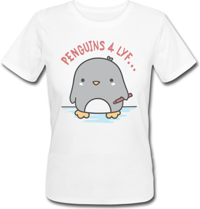 

Женская футболка Fat Cat Penguins 4 Lyf... (белая) XXL 41861