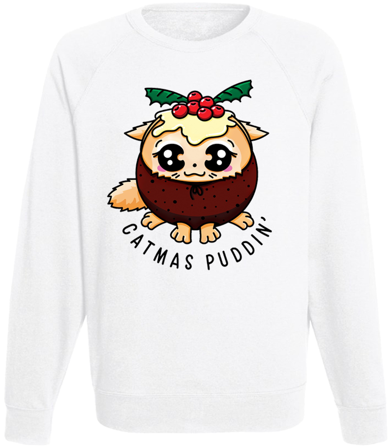 

Мужской свитшот Fat Cat Catmas Puddin' (белый)  39804, Мужской свитшот Fat Cat Catmas Puddin' (белый) L 39804