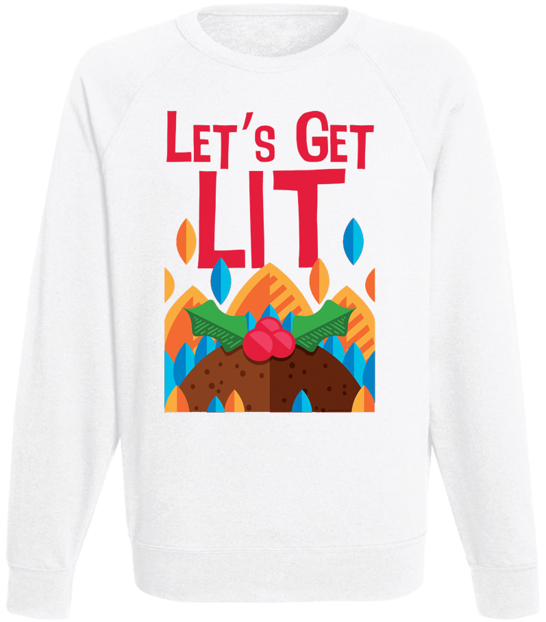 

Мужской свитшот Fat Cat Let's Get Lit (белый) XXL 41068