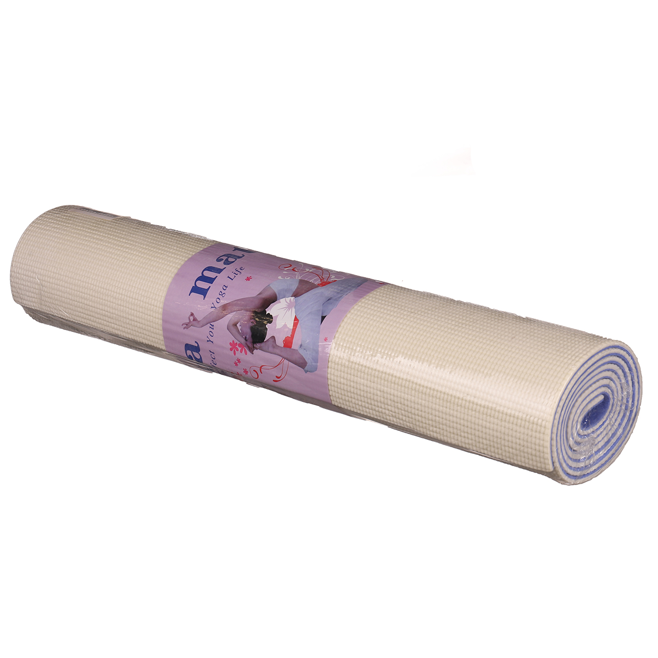 

Мат для йоги Profi 173 х 61 x 0.4 см двухсторонний MS 2283 -Белый с фиолетовым