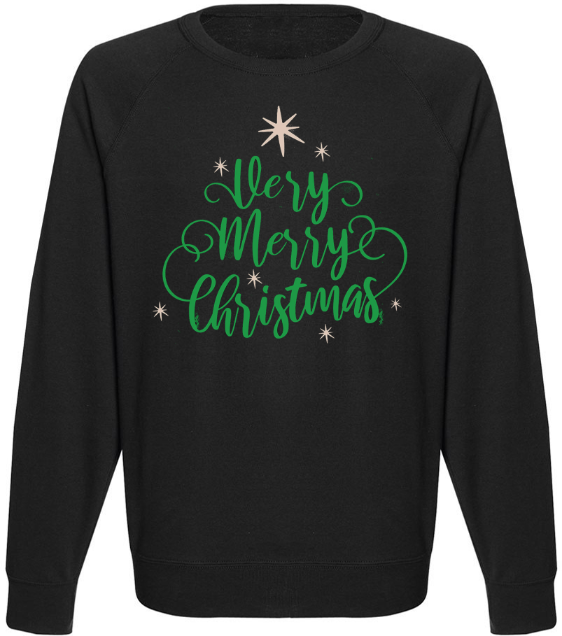 

Мужской свитшот Fat Cat Very Merry Christmas (чёрный) XXL 41499
