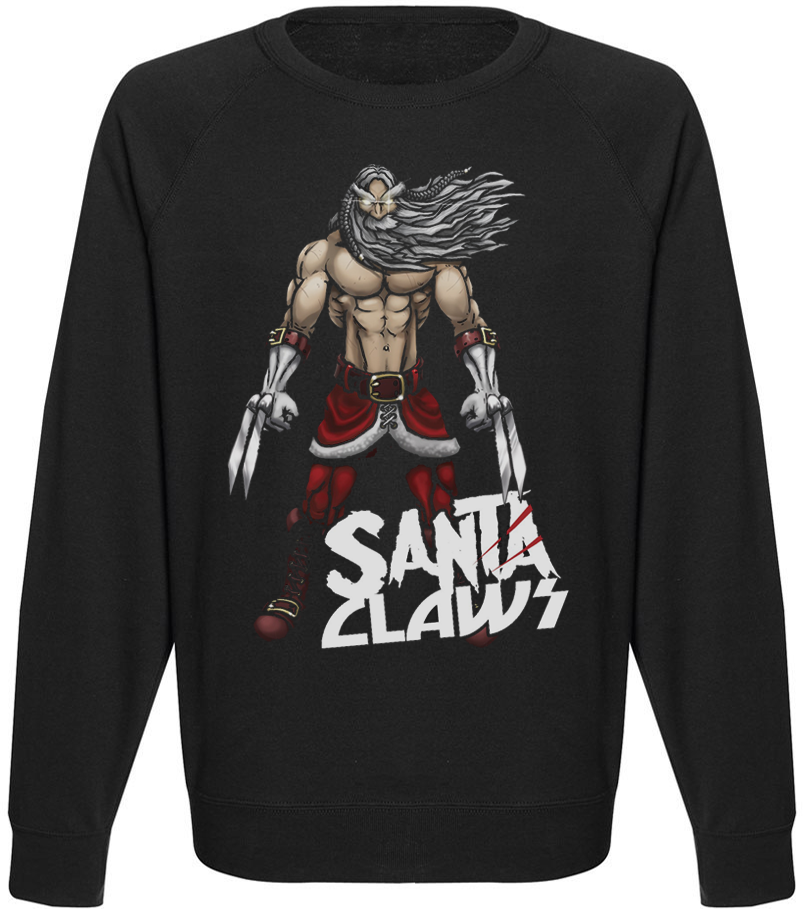 

Мужской свитшот Fat Cat Scary Santa Claws (чёрный) XXL 40409