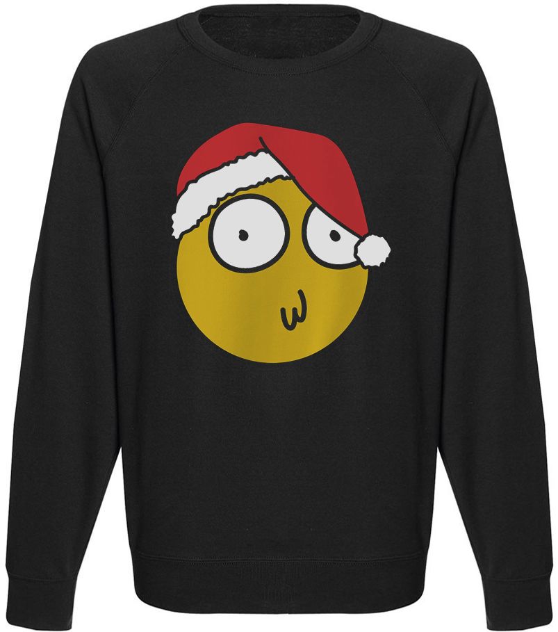 

Мужской свитшот Fat Cat Morty Christmas Smiley (чёрный)  41260, Мужской свитшот Fat Cat Morty Christmas Smiley (чёрный) S 41260