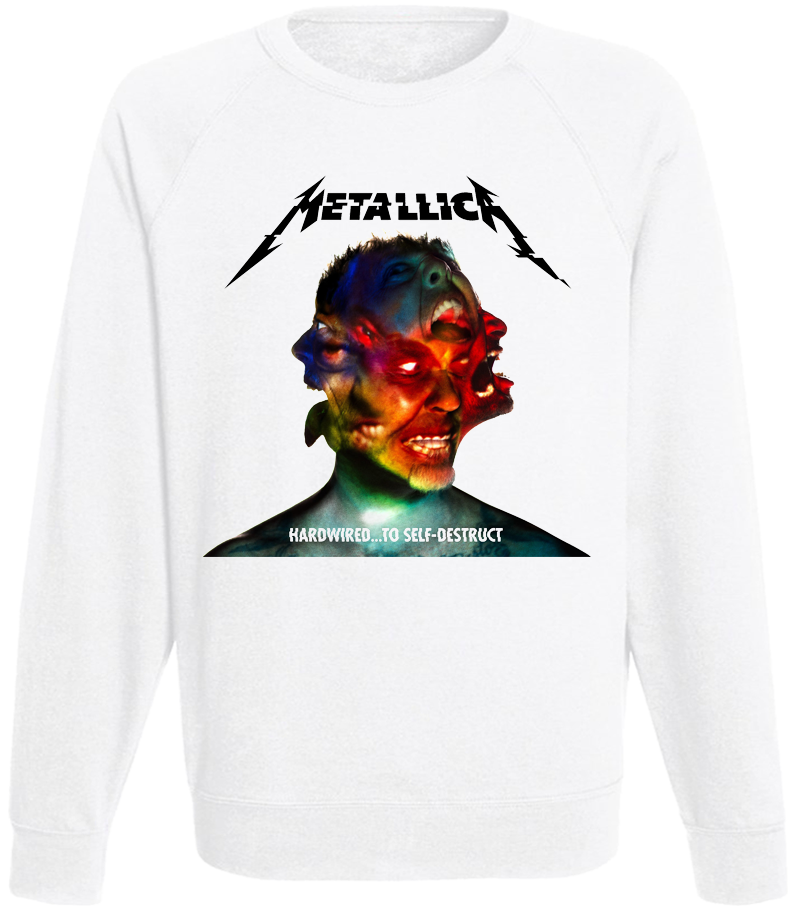 

Мужской свитшот Fat Cat Metallica "Hardwired...To Self-Destruct" (белый)  37713, Мужской свитшот Fat Cat Metallica "Hardwired...To Self-Destruct" (белый) L 37713