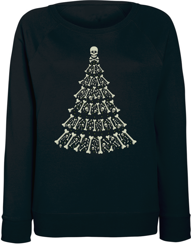 

Женский свитшот Fat Cat Alternative Xmas (чёрный) XXL 44467