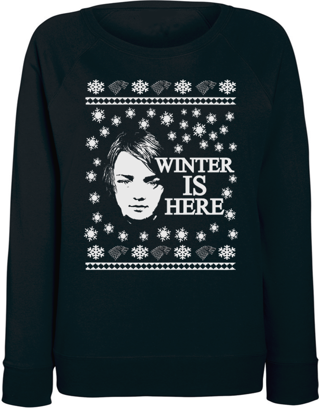 

Женский свитшот Fat Cat Game Of Thrones - Winter Is Here (чёрный) XXL 44152