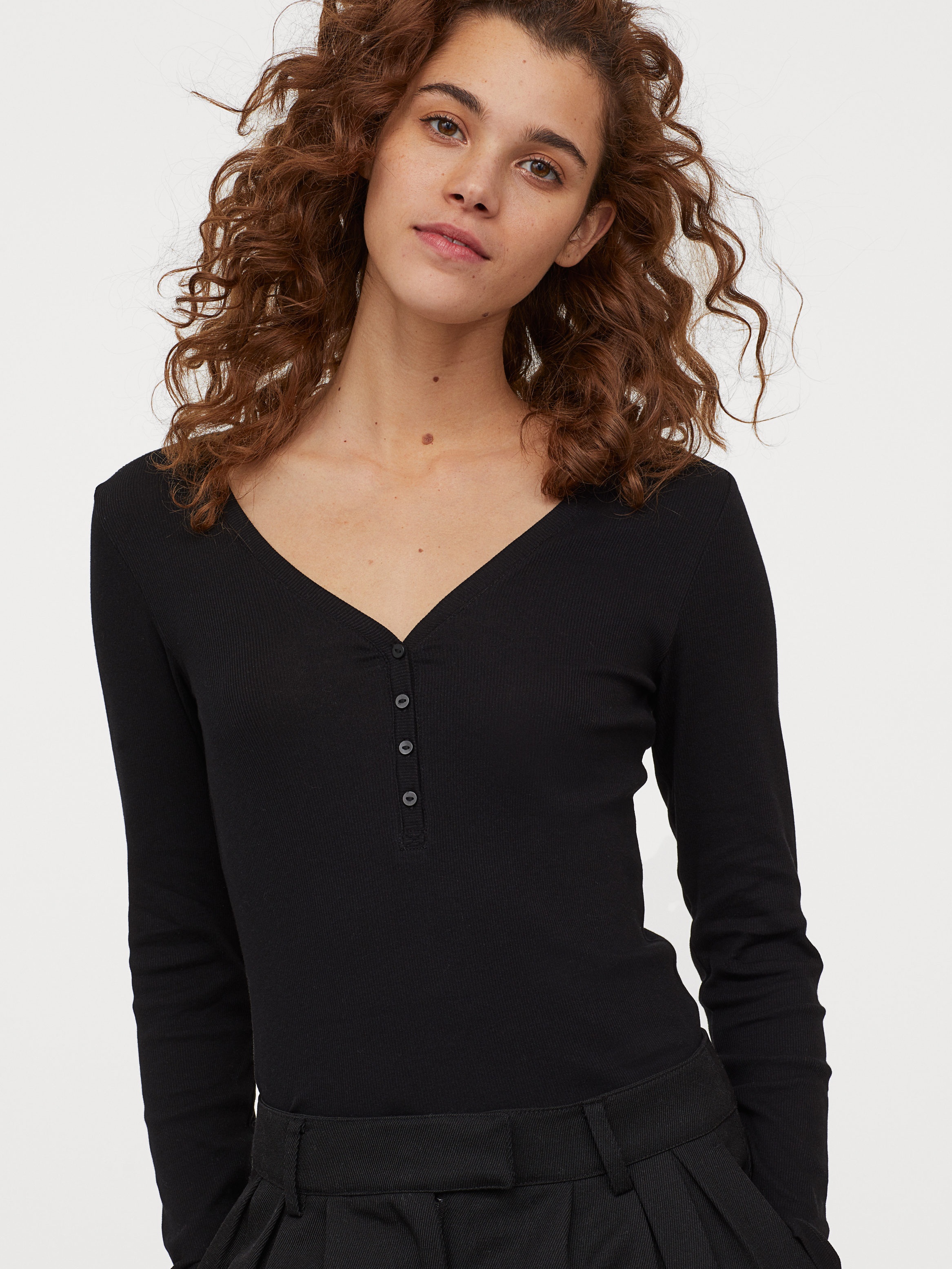 

Лонгслив H&M 819520b16 XS Черный