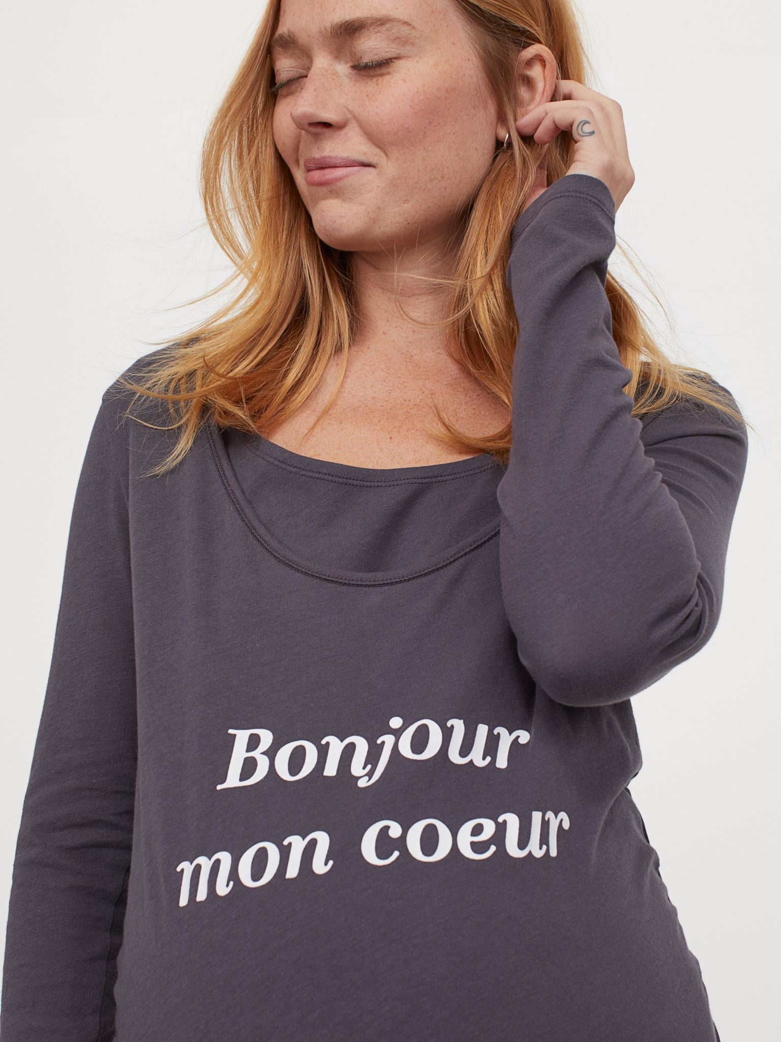 

Лонгслив для беременных H&M 796794b16 L Серый