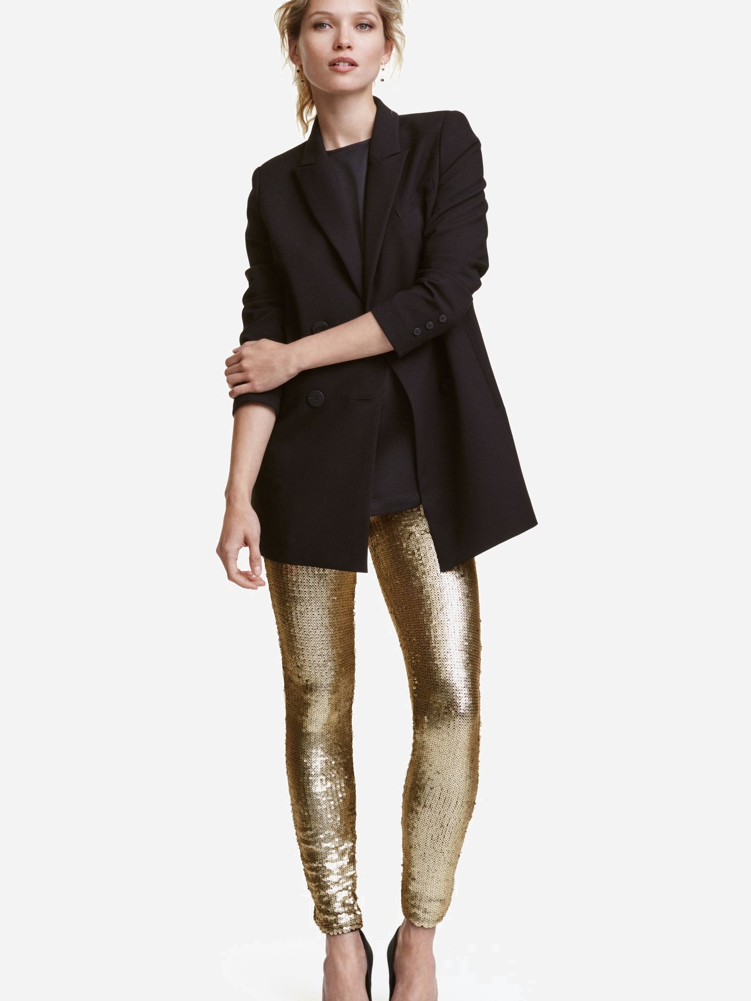 

Лосины H&M 4107781a99 44 Золотистые