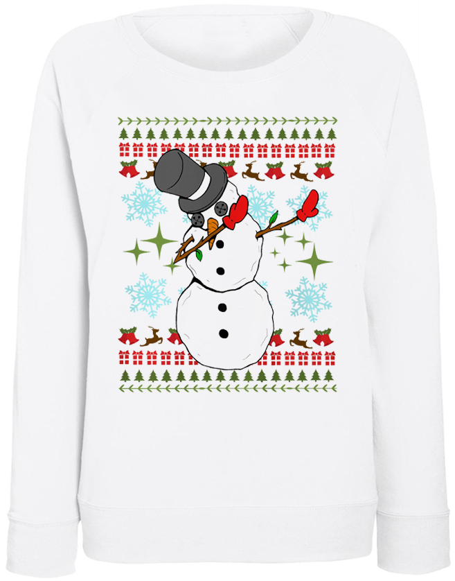 

Женский свитшот Fat Cat Dabbing Snowman (белый)  40898, Женский свитшот Fat Cat Dabbing Snowman (белый) S 40898