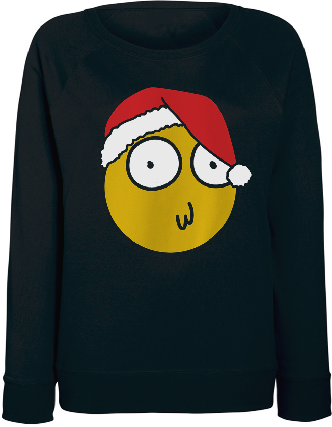 

Женский свитшот Fat Cat Morty Christmas Smiley (чёрный)  44425, Женский свитшот Fat Cat Morty Christmas Smiley (чёрный) S 44425