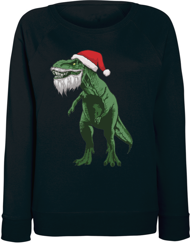 

Женский свитшот Fat Cat Santa Rex (чёрный)  44362, Женский свитшот Fat Cat Santa Rex (чёрный) M 44362