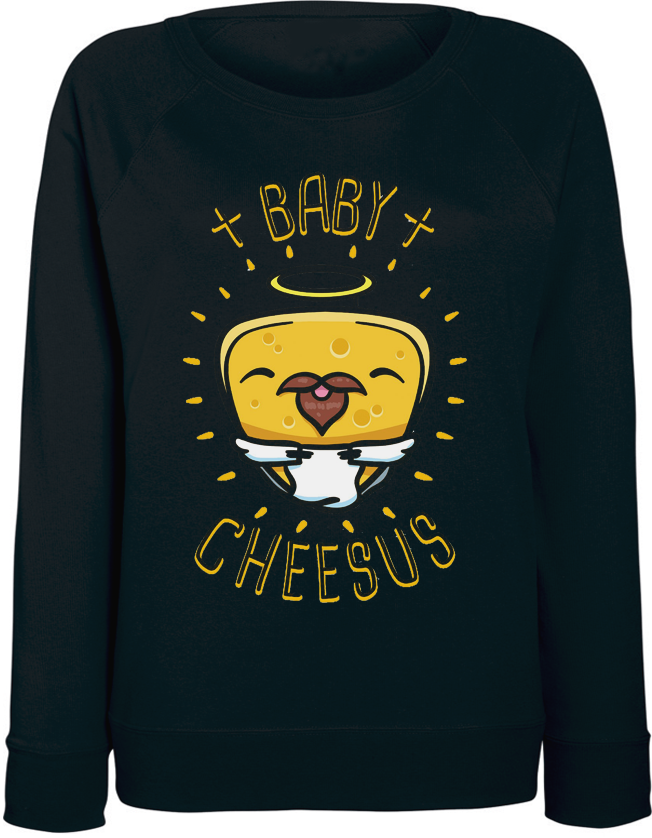 

Женский свитшот Fat Cat Baby Cheesus (чёрный)  44194, Женский свитшот Fat Cat Baby Cheesus (чёрный) L 44194