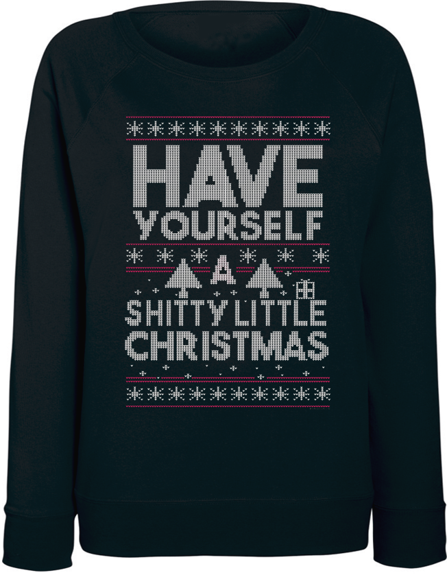 

Женский свитшот Fat Cat Have Yourself A Shitty Little Christmas (чёрный)  44922, Женский свитшот Fat Cat Have Yourself A Shitty Little Christmas (чёрный) M 44922