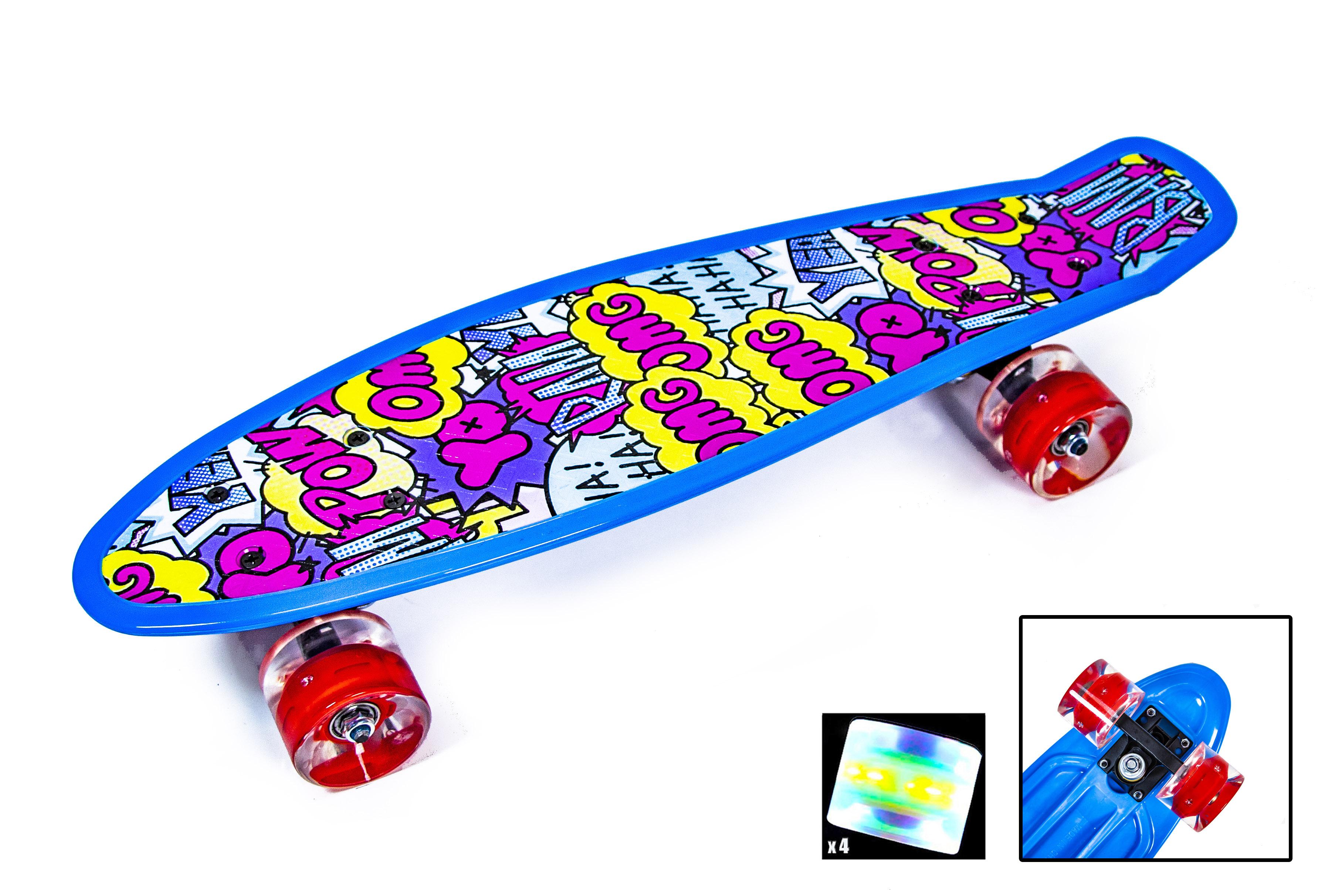

Пенни Борд Penny Board "OMG" Светящиеся колеса