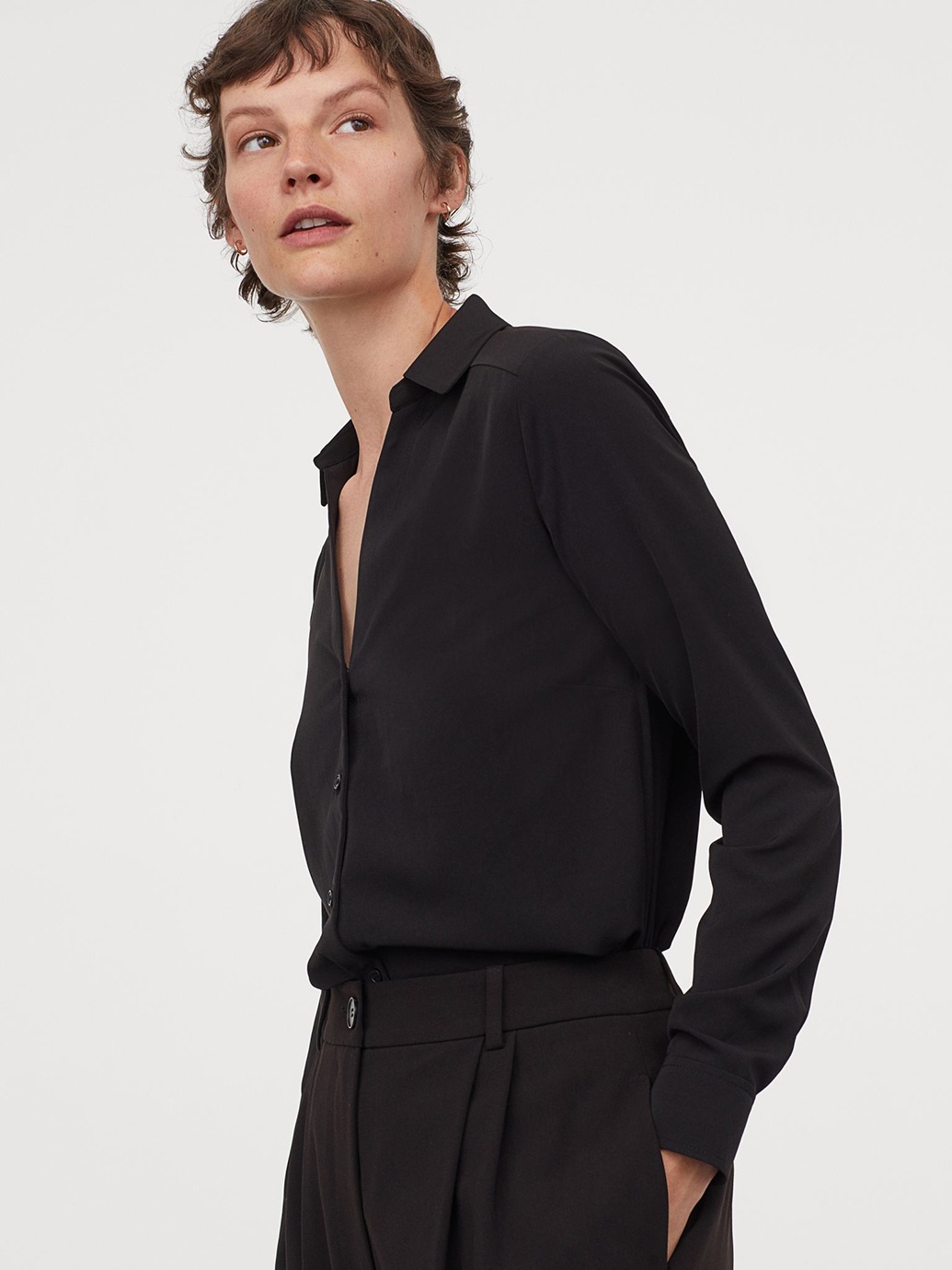 

Рубашка H&M 7628462b16  Черная, Рубашка H&M 7628462b16 34 Черная