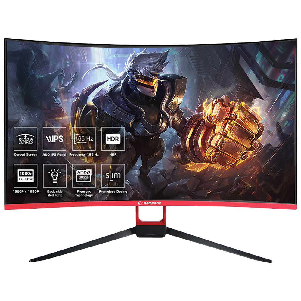 

Монитор 27" Rampage RM-365S Black + Red (165Hz /Freesync)