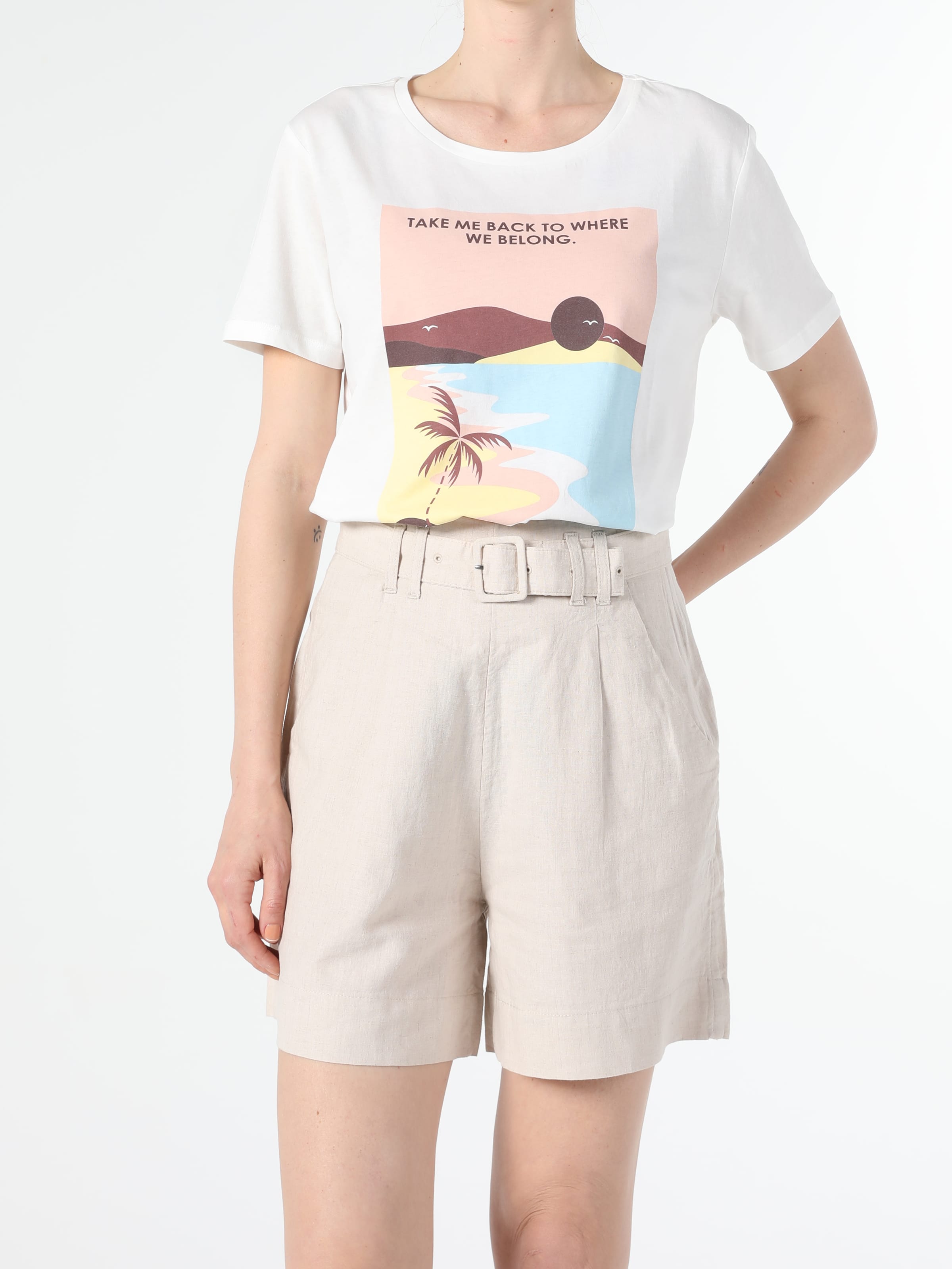 

Футболка Colin's CL1053822OFW  Off White, Футболка Colin's CL1053822OFW XS Off White