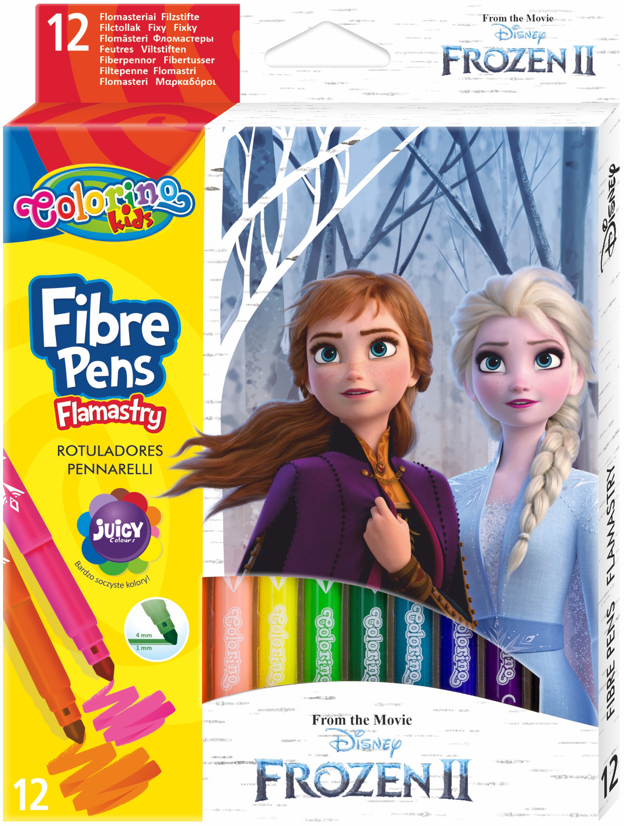 

Фломастеры Colorino Frozen 12 цветов 12 шт (91093PTR)