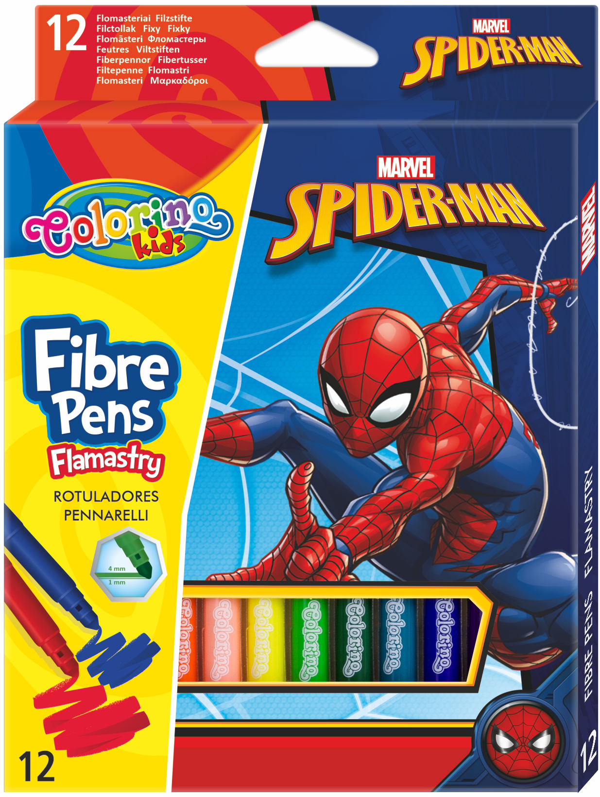 

Фломастеры Colorino Spiderman 12 цветов 12 шт (91871PTR)