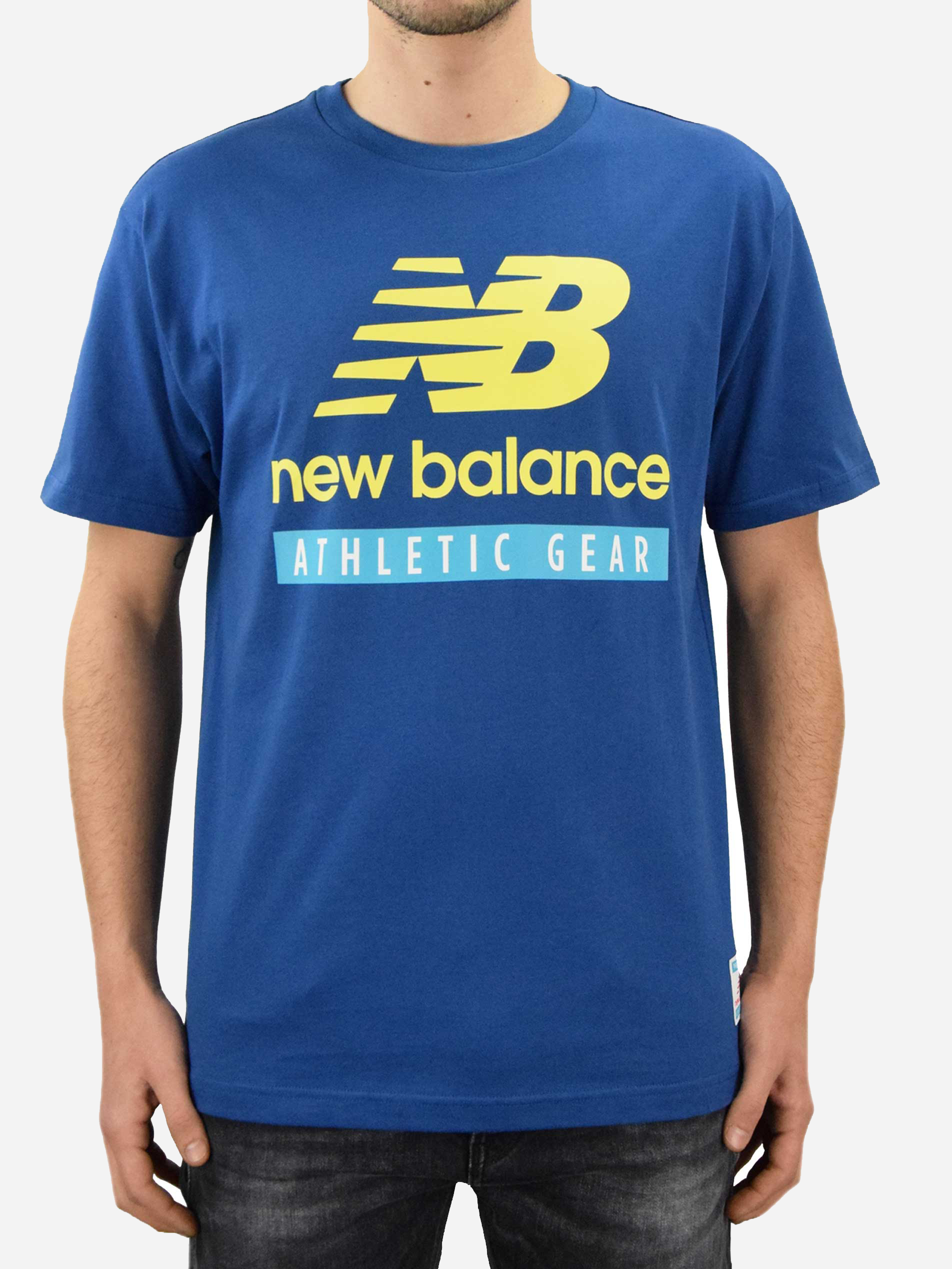 

Футболка New Balance Essentials Logo MT11517CNB S Синяя