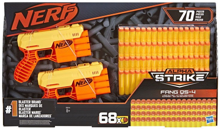 

Бластер Hasbro Nerf Альфа Страйк Фанг Лоад Сет (E8314)