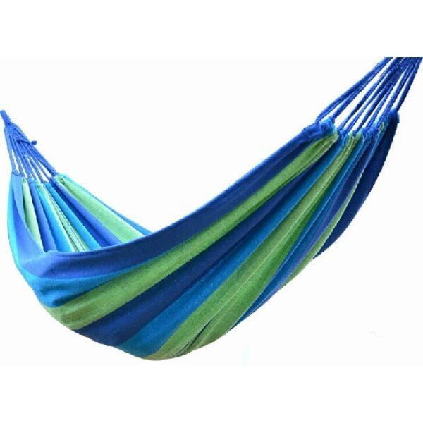 

Гамак тканевый без планки подвесной 70х200 см Hammock Синий с зеленым (14945)