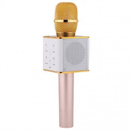 

Беспроводной микрофон караоке Kronos Q7 Bluetooth с чехлом Золото (od-1278)
