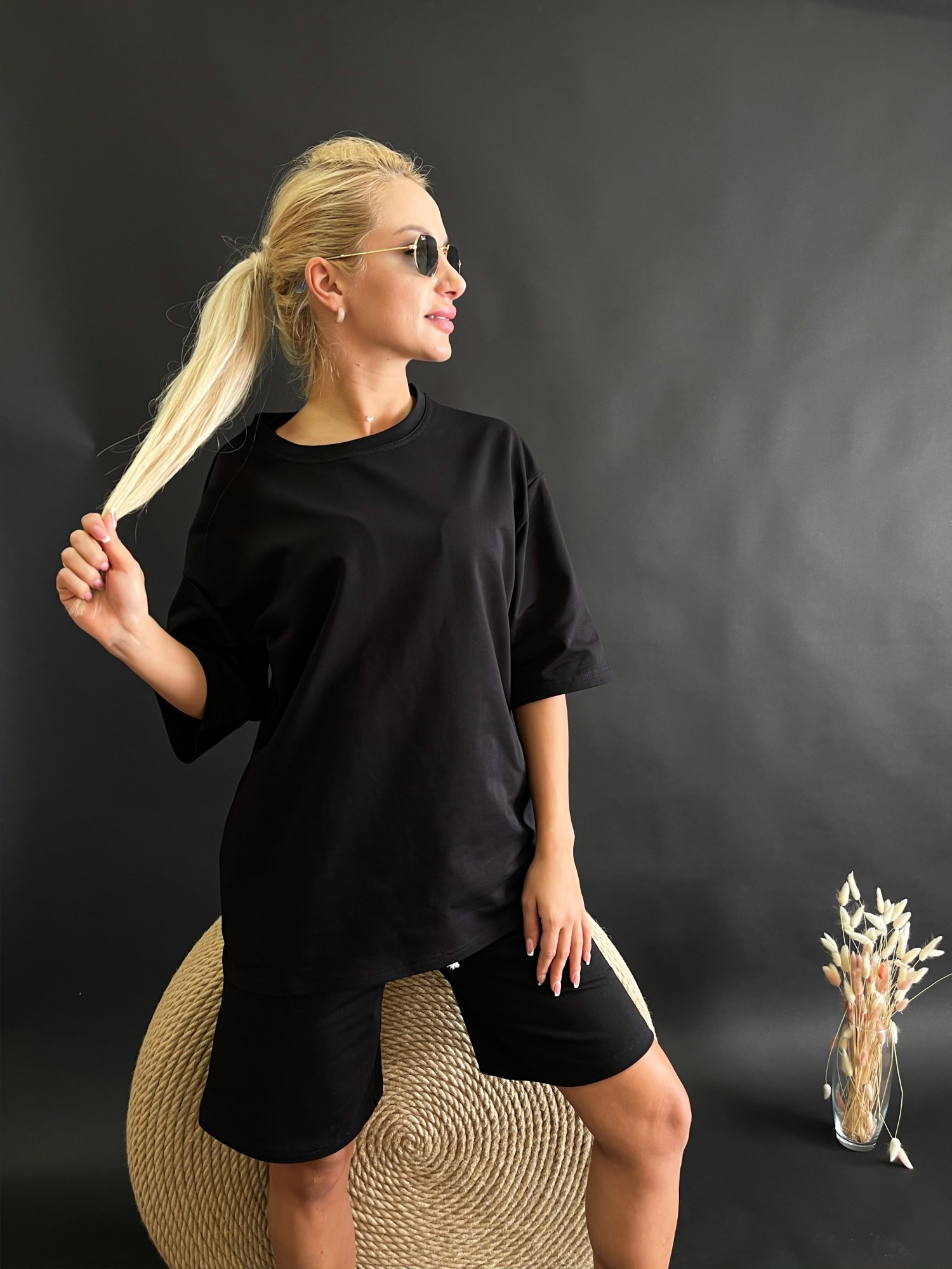 

Туника базовая Двунитка XS Черная (bd0601-100)