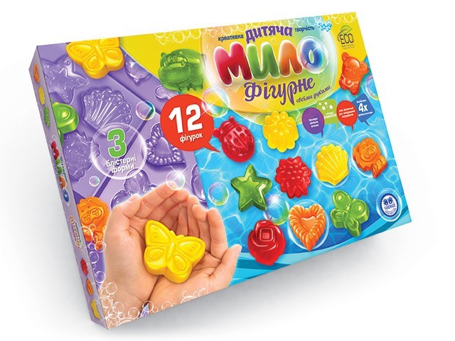 

Комплект детского творчества Danko Toys "Фигурное мыло" БОЛ 5931, 12 фигурок