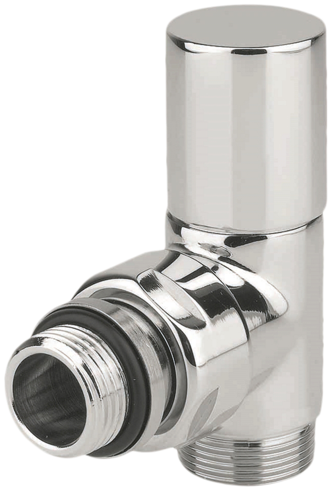 

Кран радиаторный Carlo Poletti CYLINDER угловой 1/2" х 24-19 хром (V30110B)