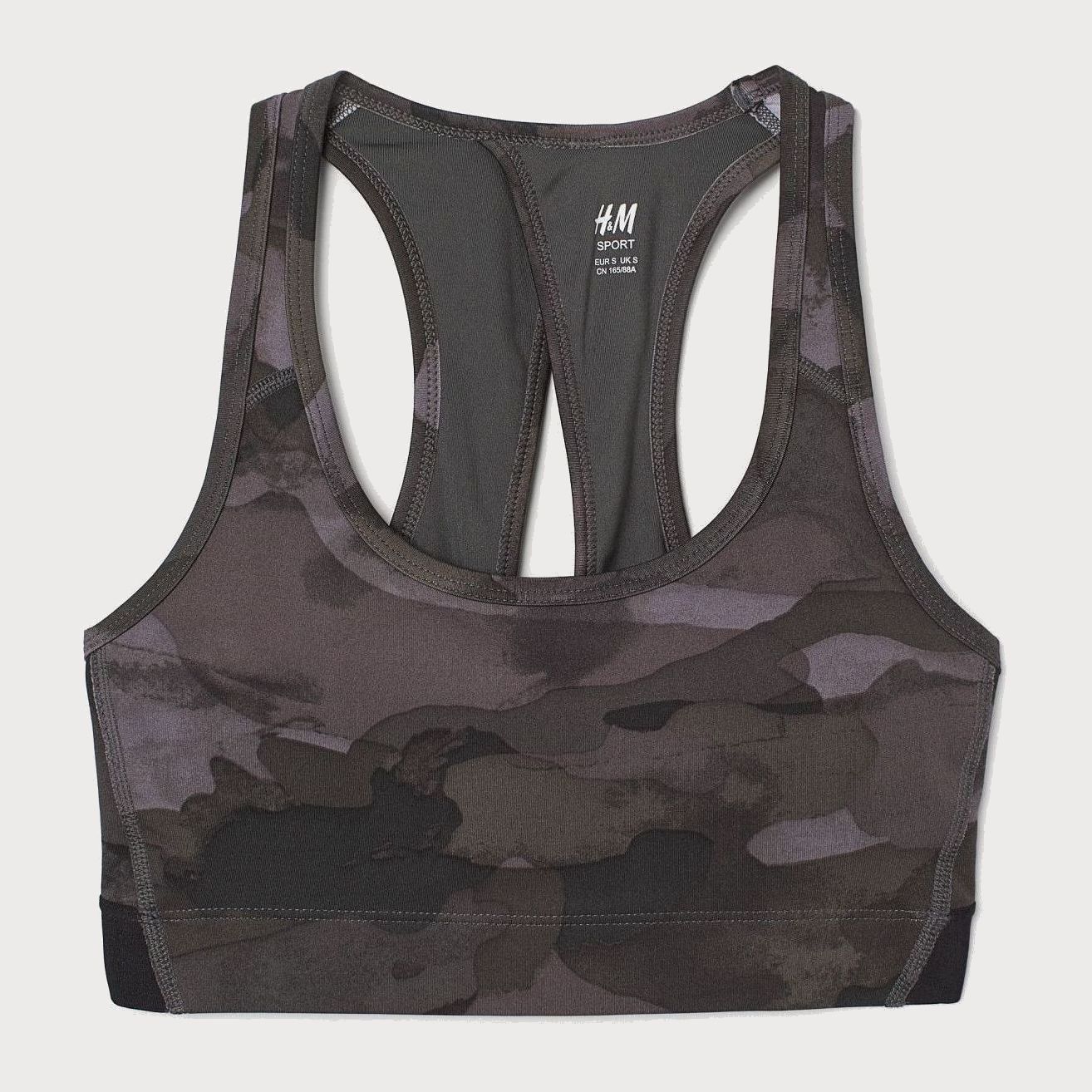 

Спортивный топ H&M 707-7542382 XL Зеленый/Хаки
