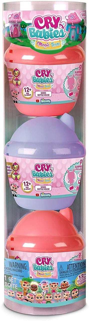 

Игровой набор с пупсом Cry Babies Magic Tears Bottle House Плакса с мини домиком 3 шт. в асортименте (97605)