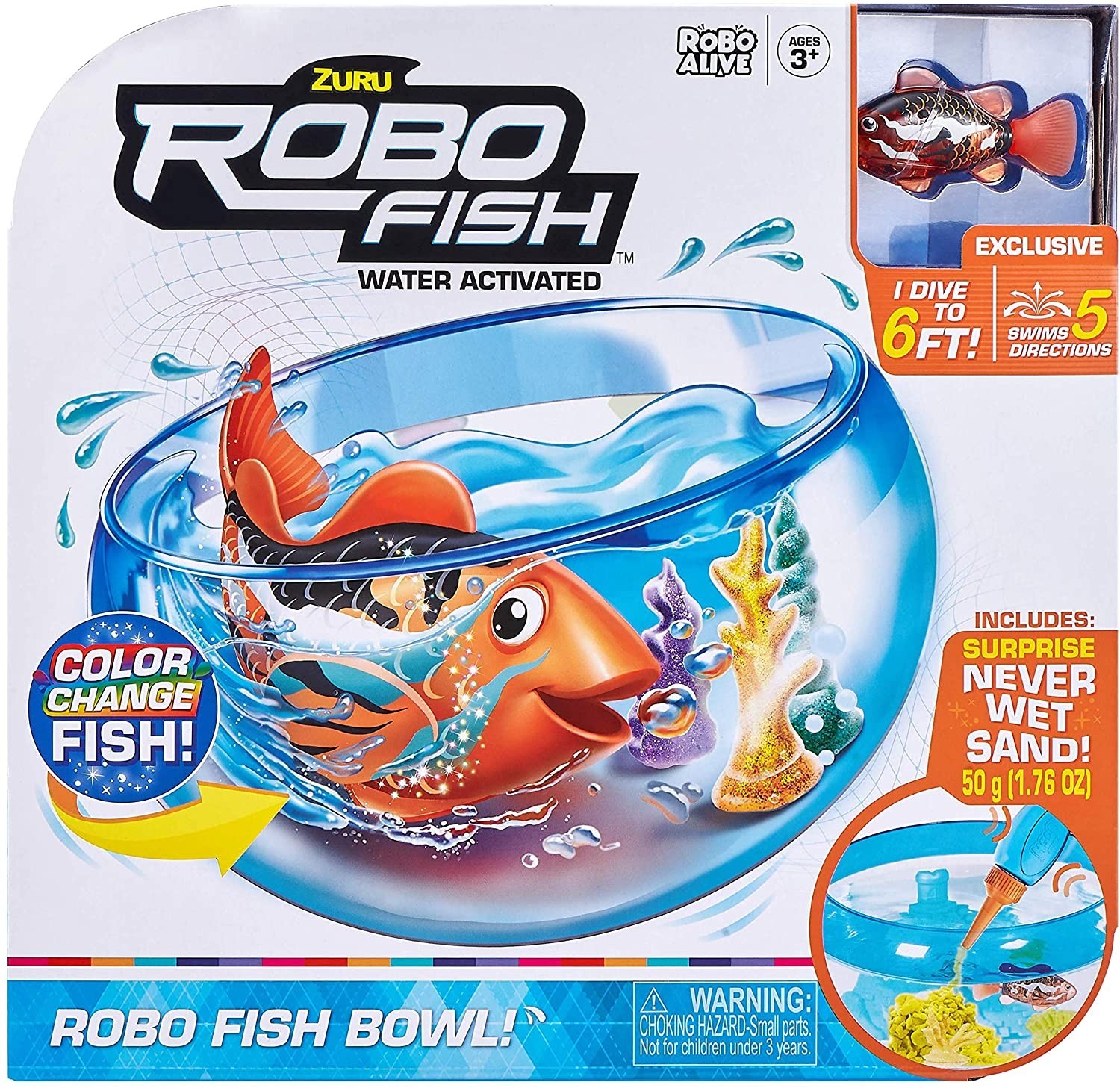 

Игровой набор ZURU Robo Fish Alive Интерактивная рыбка с аквариумом (7126)