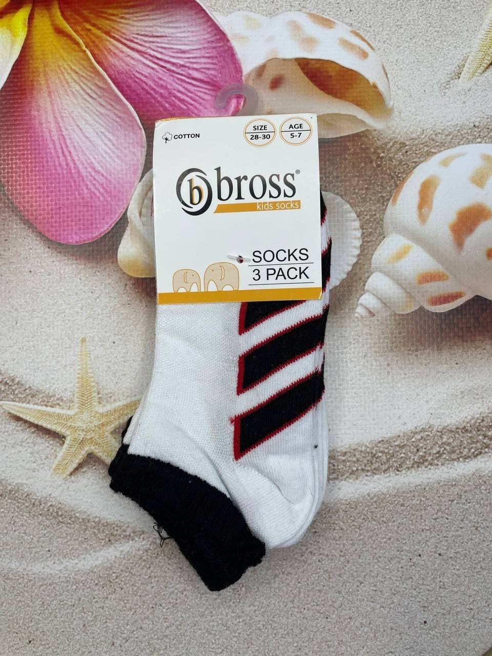 

Носки детские Bross 18-20р Белые с черным и разноцветным