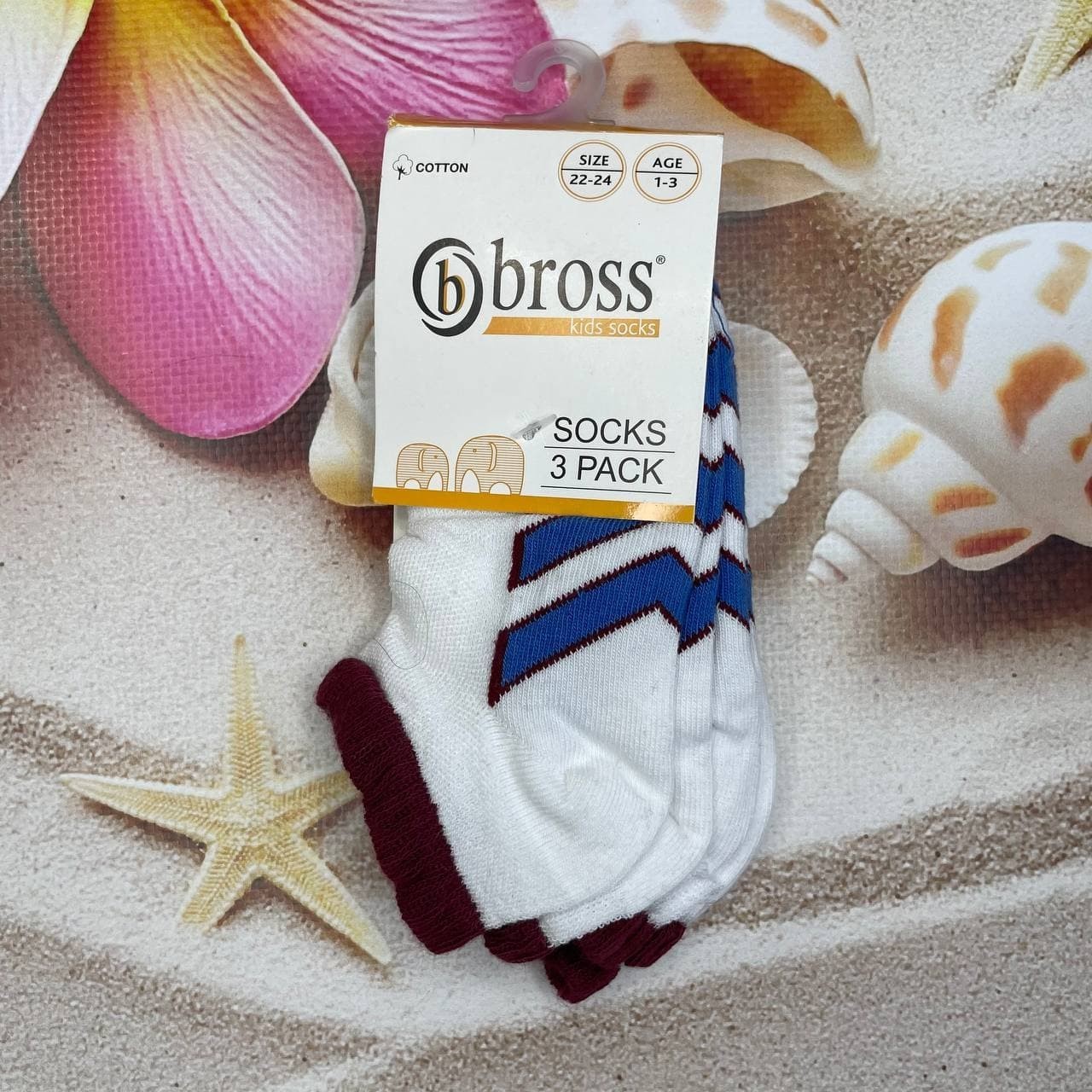 

Носки детские Bross -14р Бело-синие, Носки детские Bross 10-14р Бело-синие
