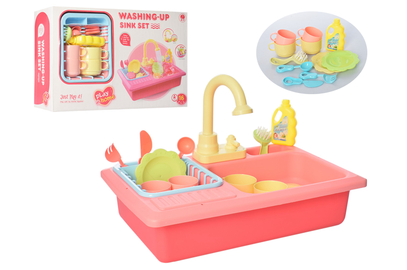 

Ігровий набір A-Toys Мийка з посудом 42*10,5*27,5см. AZ121