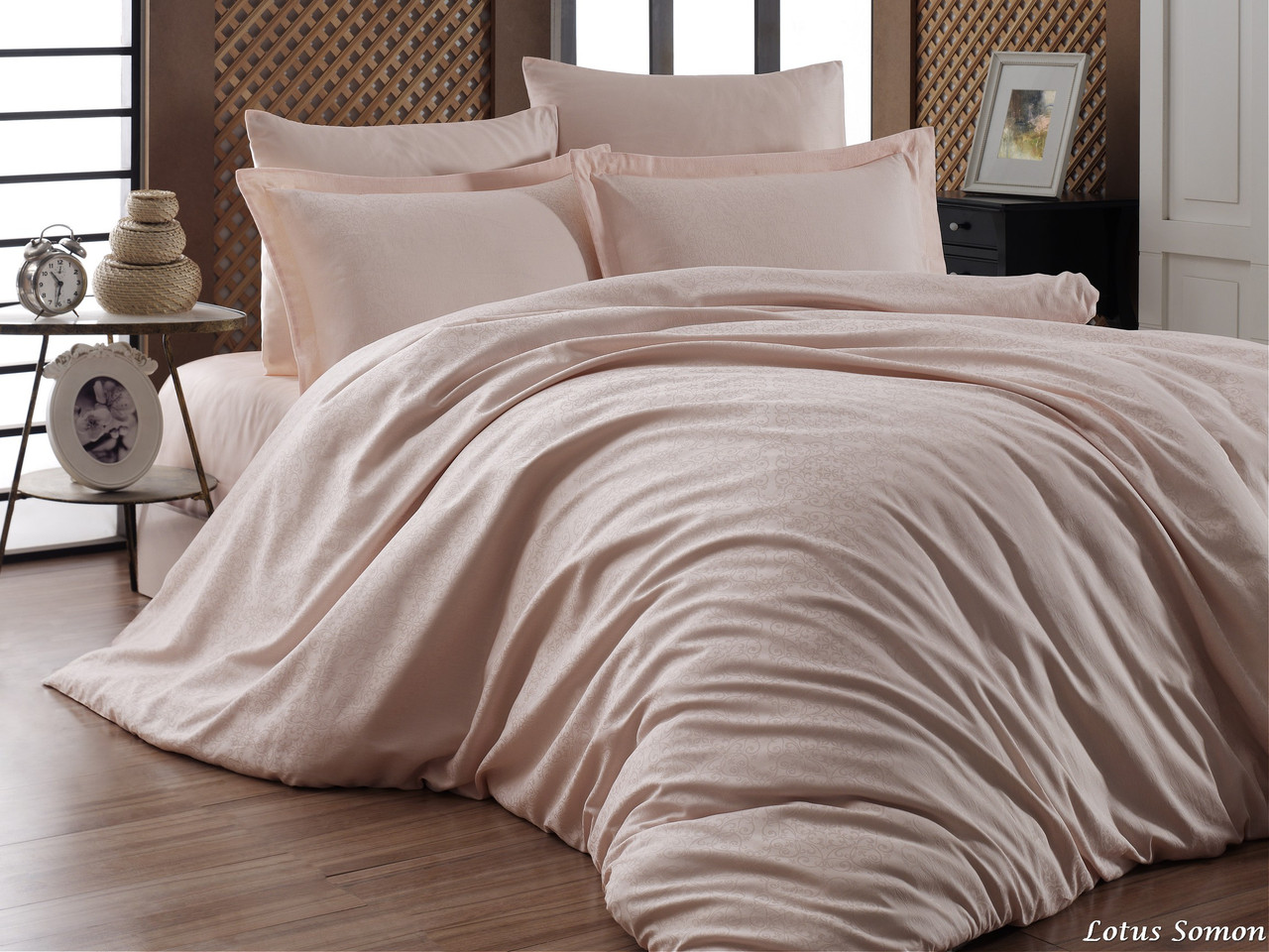 

Комплект постельного белья First Choice Сатин Жаккард 200х220 Lotus Somon
