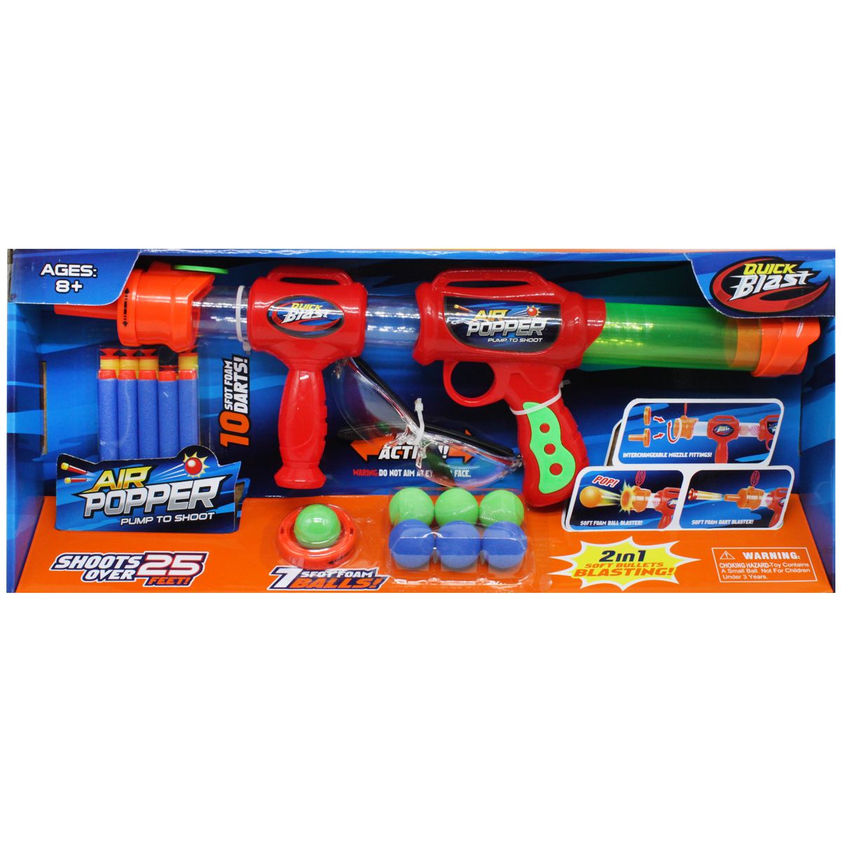 

Автомат помповый Quick Blast красный MiC (016B) (166034)