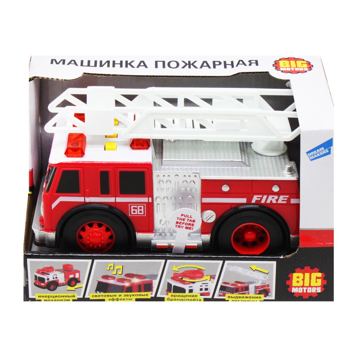 

Машинка пластиковая Пожарная вид 2 MiC (2018-1AB) (158762)
