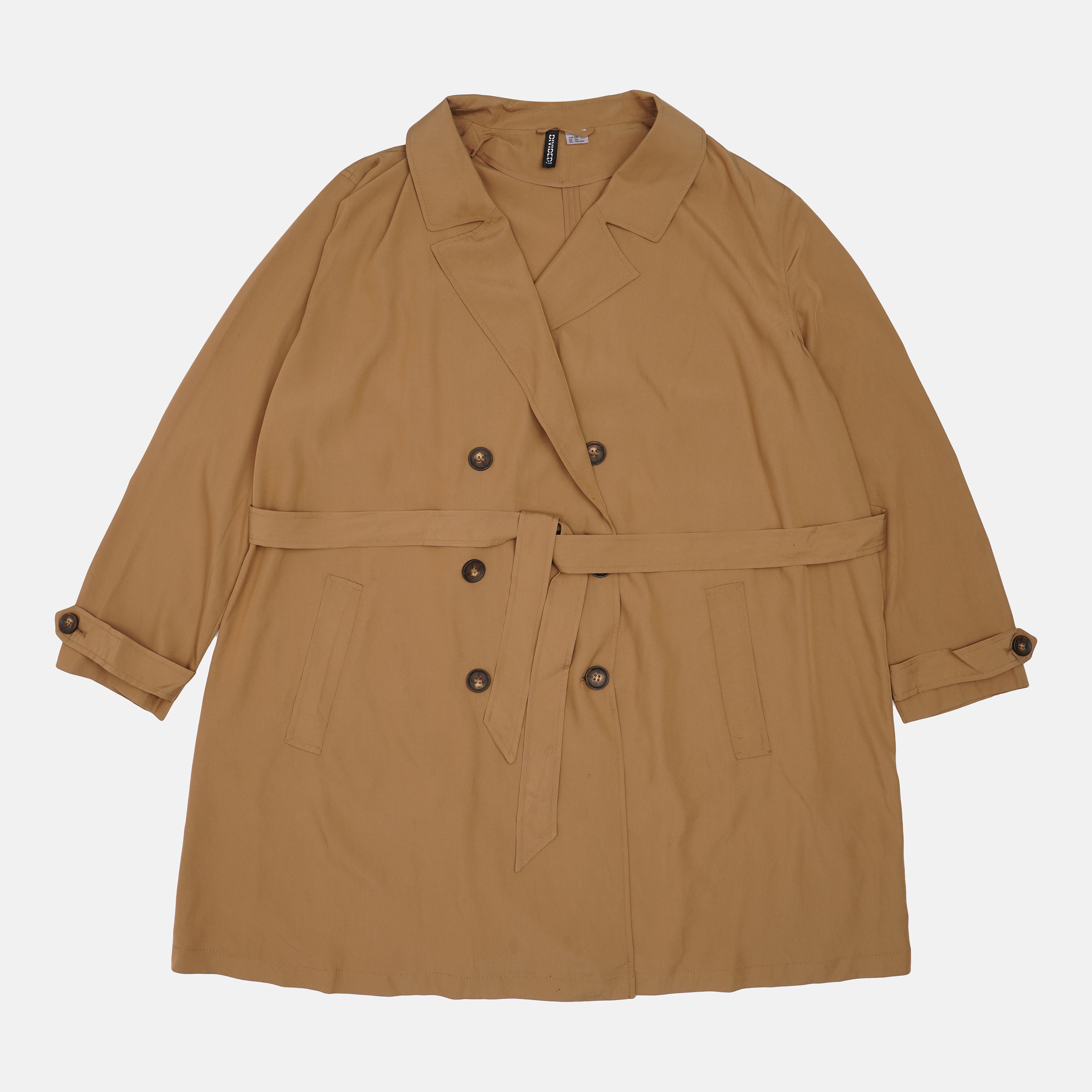 

Плащ H&M 907-9035812  Темно-бежевый, Плащ H&M 907-9035812 2XL Темно-бежевый